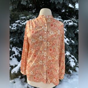Retro Vintage Flower Power Floral Shirt